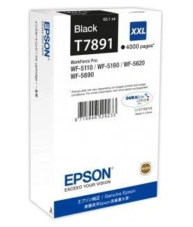 EPSON Ink čer WorkForce-5xxx Series Ink Cartridge XXL Black - 65,1ml