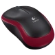 Logitech Wireless Mouse M185, červená
