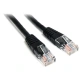Patch kabel Cat6, UTP - 0,5m, černý, 5ks