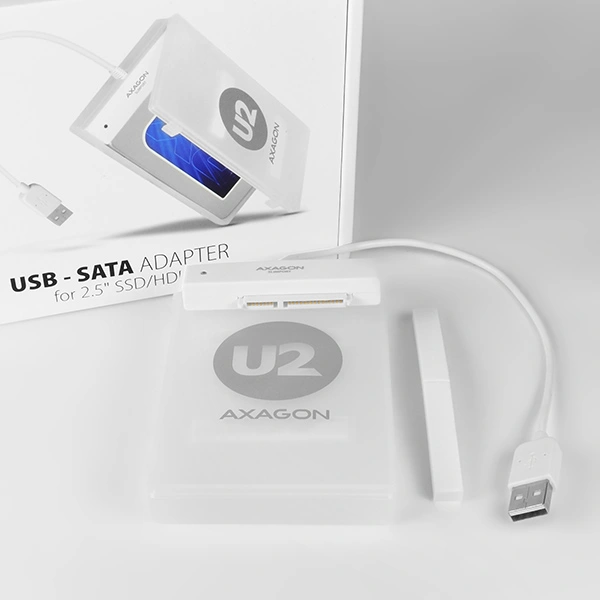 AXAGON - ADSA-1S USB2.0 - SATA HDD adapter vč. 2.5" pouzdra ADSA-1S