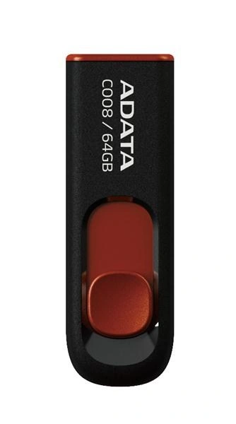 ADATA Flash Disk 64GB USB 2.0 Classic C008, černý