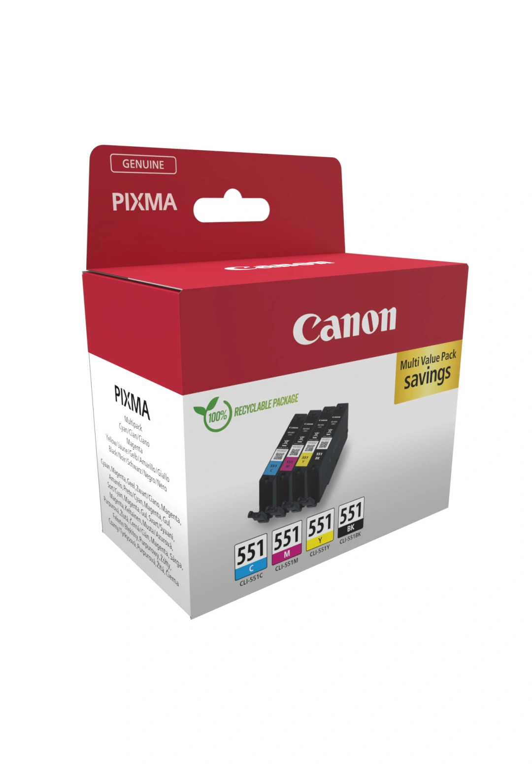 Canon cartridge CLI-551 C/M/Y/BK Multi Pack