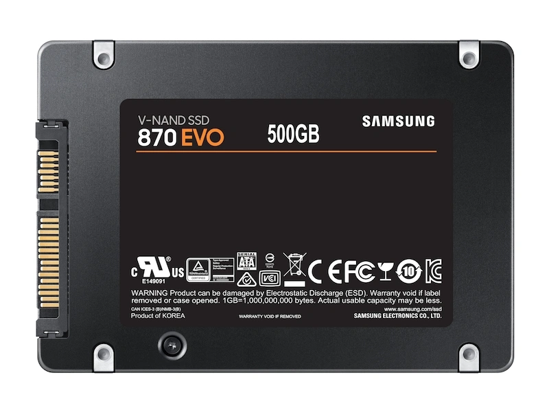 Samsung 870 EVO, 2,5" - 500GB