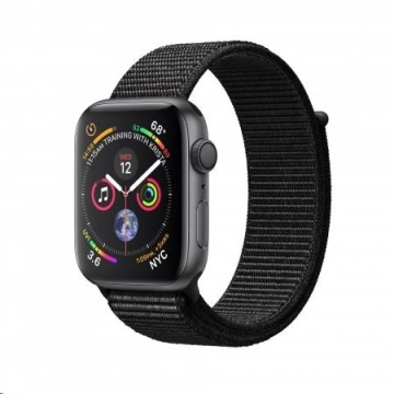 Apple Watch Series 4 GPS, 44mm, Space Grey/Black (mu6e2hc/a)