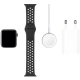 Apple Watch Series 5 Nike 40mm z černého hliníku, antracitový/černý sportovní řemínek Nike