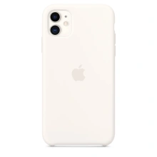 Apple iPhone 11 Silicone Case, White