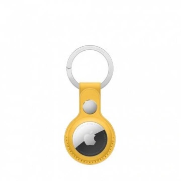 Apple AirTag Leather Key Ring, Meyer Lemon