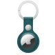 Apple AirTag Leather Key Ring, Forest Green