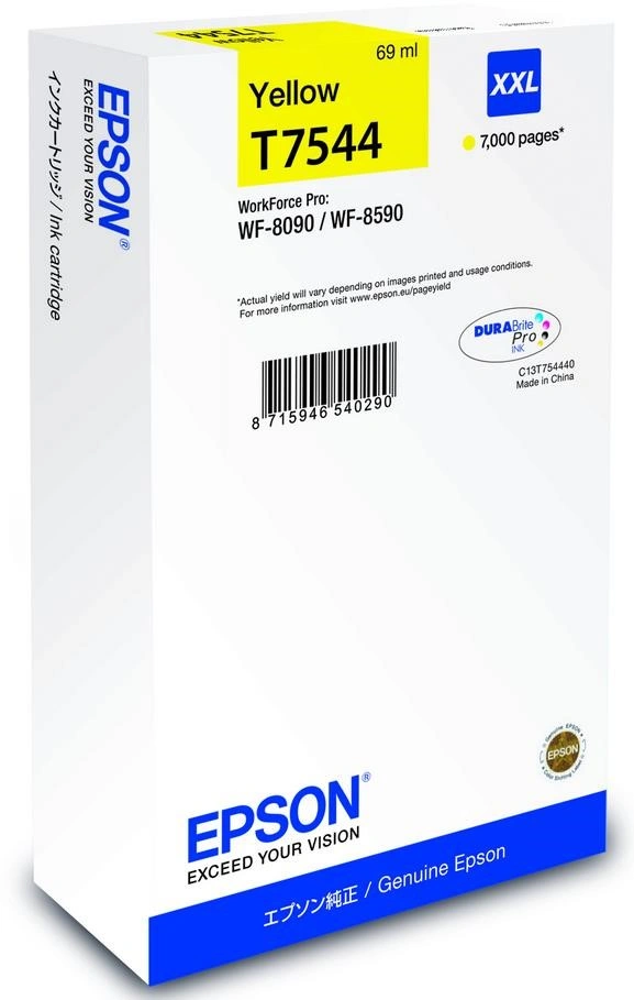 Epson C13T754440, žlutá
