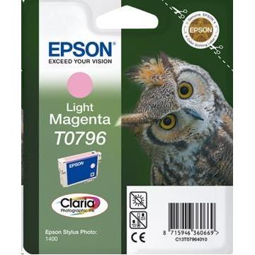 EPSON ink bar Singlepack Light Magenta T0796 Claria Photographic Ink blistr