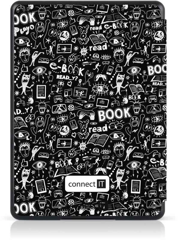 CONNECT IT pouzdro pro Amazon Kindle 2021 (11th gen.), doodle černá