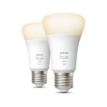 Philips by Signify A60 – chytrá žárovka s paticí E27 – 800 (sada 2 kusů)