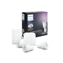 Philips Hue Bluetooth LED White and Color Ambiance základní sada 3xLED žárovka GU10 plus Dimmer Swit