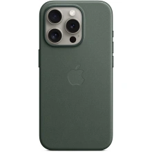 Apple kryt z tkaniny FineWoven s MagSafe na iPhone 15 Pro, listově zelená