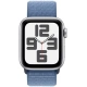 Apple Watch SE 2023, 40mm, Silver, Winter Blue Sport Loop