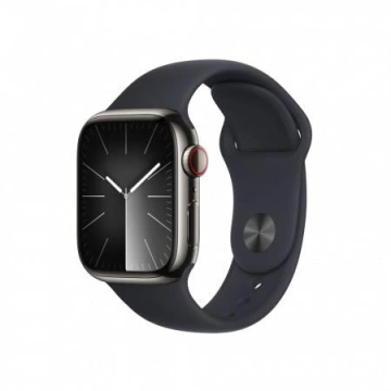 Chytré hodinky Apple Watch Series 9 GPS + Cellular 41mm pouzdro z grafitově šedé nerezové oceli - te