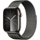 Apple Watch Series 9, Cellular, 45mm, Graphite Stainless Steel, Graphite Milanese Loop