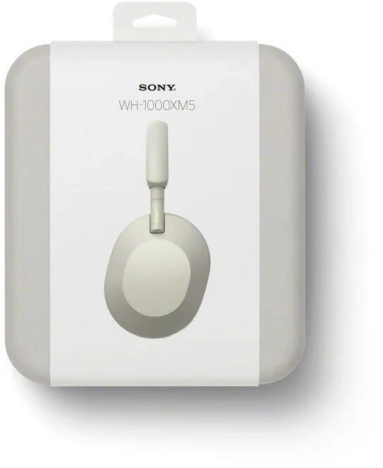 Sony WH-1000XM5, stříbrná