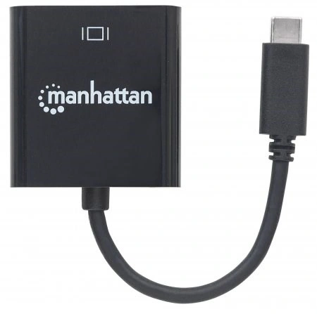 MANHATTAN převodník z USB 3.1 na VGA (Type-C Male to VGA Female, Black)