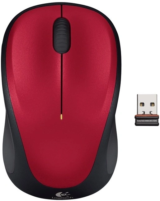 Logitech Wireless Mouse M235, červená (910-002496)