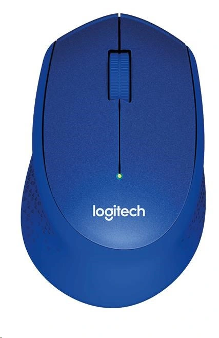 Logitech M330 Silent Plus, modrá