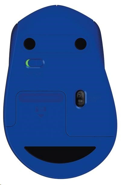 Logitech M330 Silent Plus, modrá