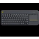 Logitech K400 Plus, bezdrátová klávesnice s touchpadem - US