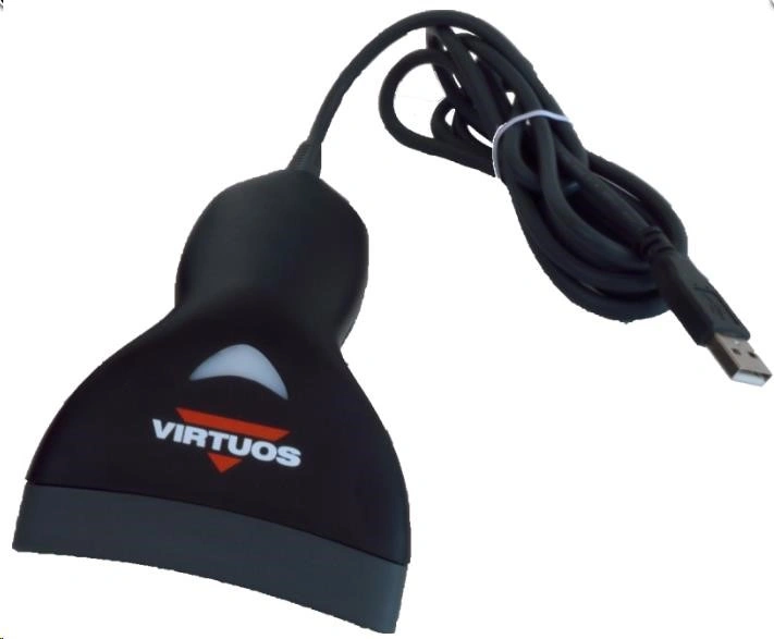 Virtuos CCD čtečka HT-10, USB (klávesnice/RS232 emulace), černá