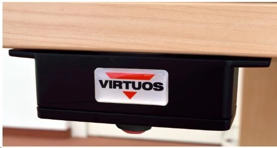 Virtuos tlačítko pro otvírání zásuvek, kovové s kabelem