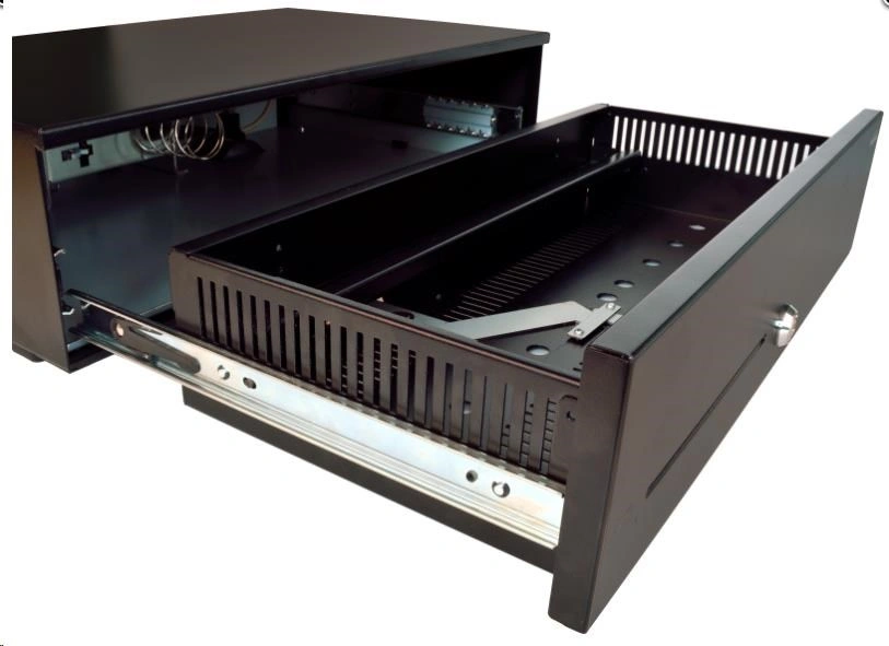 Virtuos pokladní zásuvka SK-500C, s kabelem , pořadač 6/8, 9-24V, černá