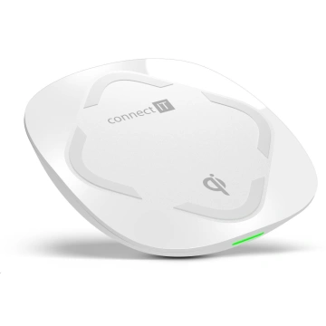 Connect IT Qi CERTIFIED Wireless Fast Charge Nabíječka bezdrátová, 10 W, bílá