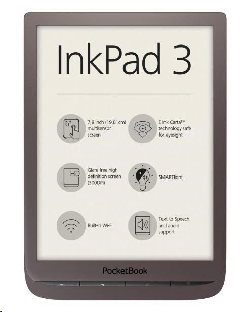 PocketBook 740 InkPad 3 tmavě hnědý
