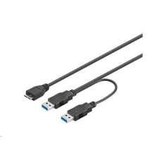 PremiumCord USB 3.0 napájecí Y kabel 
