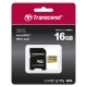 TRANSCEND Micro SDHC 500S 16GB UHS-I U3 V30, adaptér