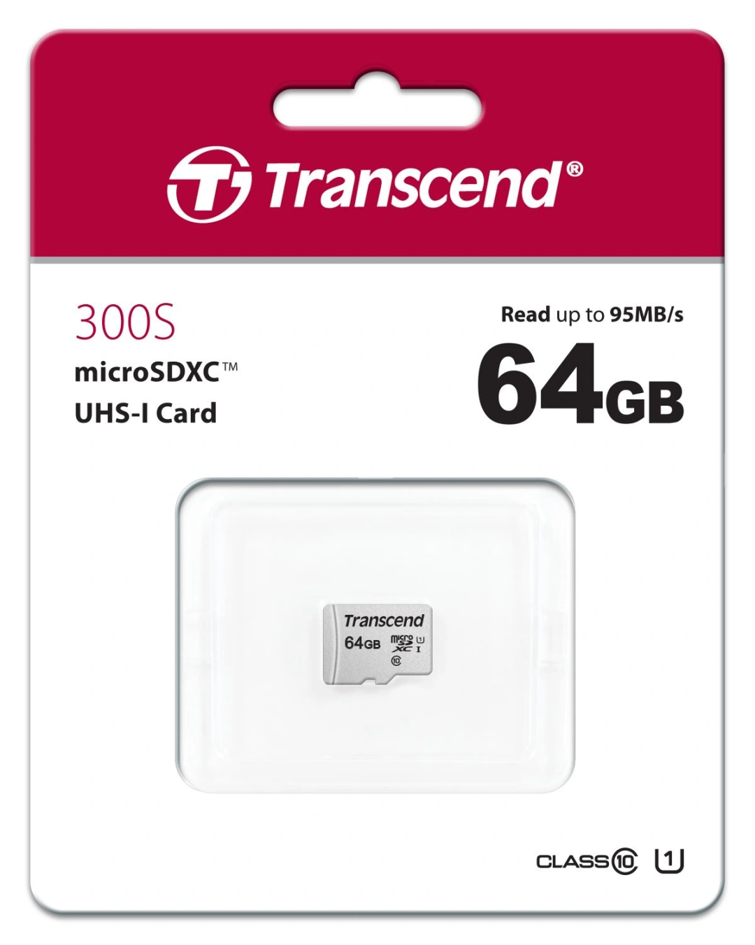 TRANSCEND Micro SDXC 300S 64GB UHS-I U1
