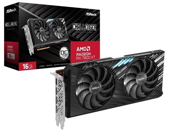 ASRock AMD Radeon™ RX 7800 XT Challenger 16GB OC, 16GB GDDR6