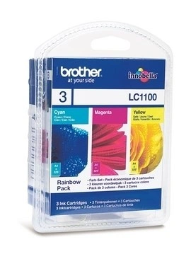 BROTHER INK LC-1100 Ink černá/azurová/purpurová/žlutá balení pro MFC-6490CW/DCP-6690CW
