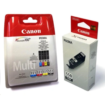 Canon PGI-550 + CLI-551, multipack