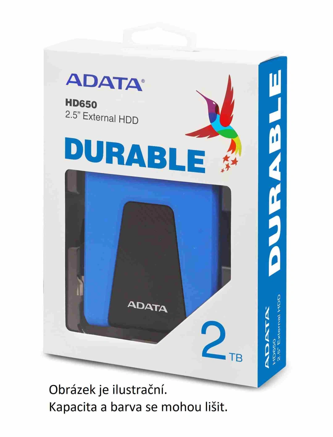 ADATA HD650, USB3.1 - 1TB, modrý