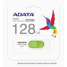 ADATA Flash Disk 128GB USB 3.1 Dash Drive UV320, Black/Blue