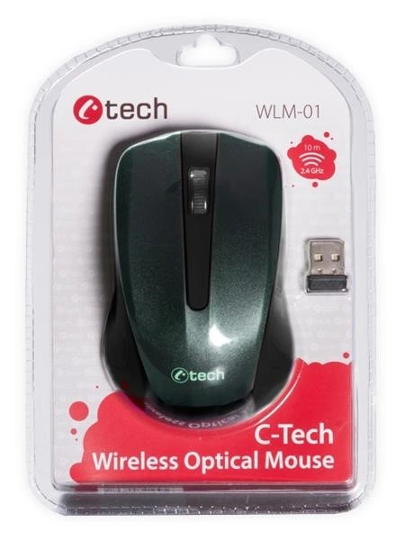 C-Tech WLM-01 Myš bezdrátová, černá
