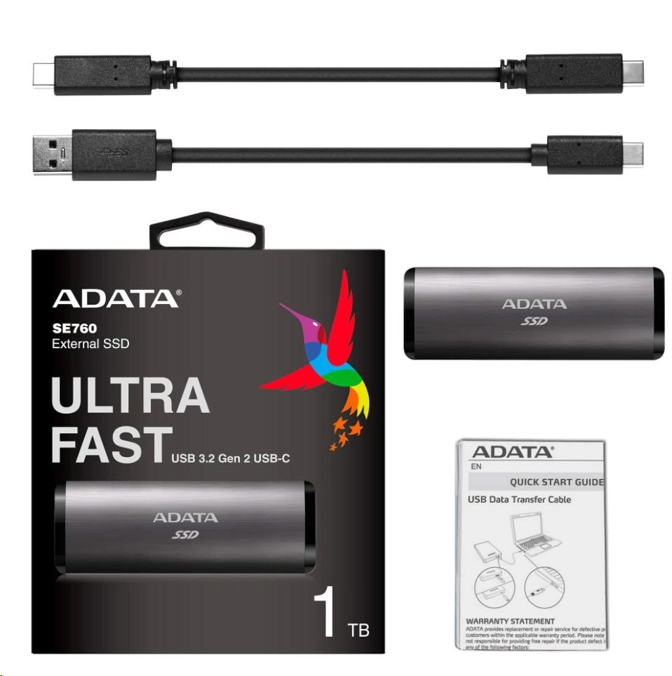 ADATA ASE760, 512GB, Titan grey