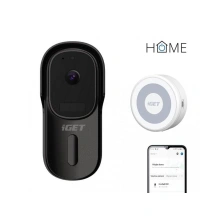iGET HOME Doorbell DS1 + Chime CHS1, černá