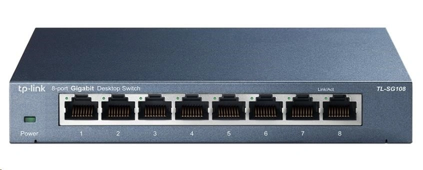 TP-Link TL-SG108 nekonfigurovatelný switch 8 portů