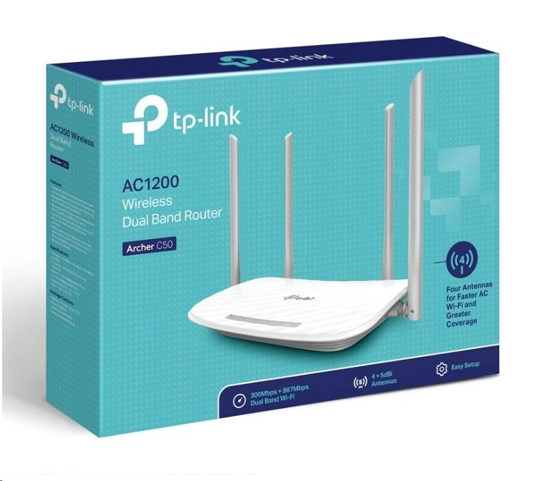 TP-Link Archer C50 AC1200 WiFi DualBand Router