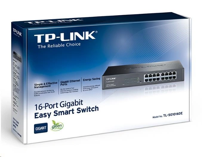 TP-Link TL-SG1016DE 16x Gigabit Easy Smart Switch, desktop