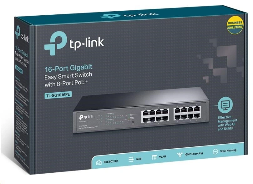 TP-LINK TL-SG1016PE 16x GLAN 8x PoE switch
