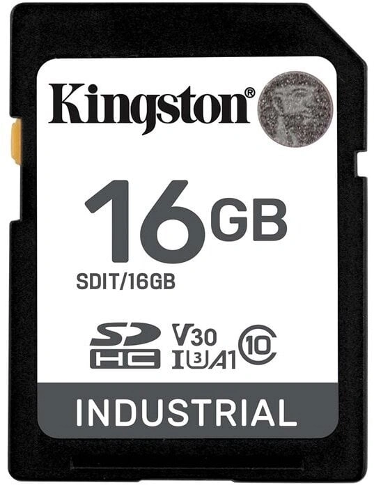 Kingston Industrial Secure Digital (SDHC), 16GB, černá