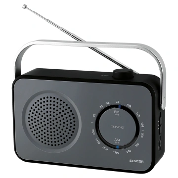 Sencor SRD 2100 W Přenosný rádiový přijímač FM/AM, černý