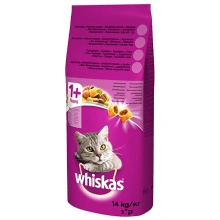 Whiskas granule hovězí pro dospělé kočky 14kg